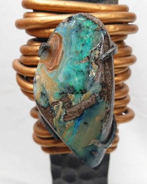 Opal & Iron Sculpture Series