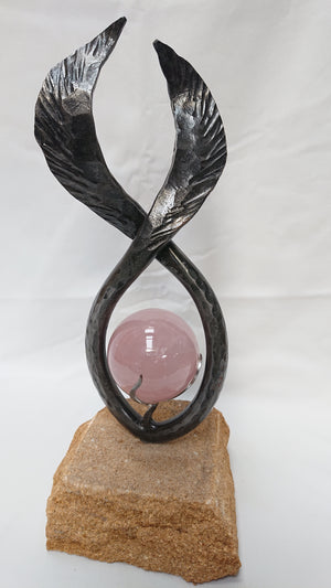 Keeper Of The Flame, With Rose Quartz Sphere