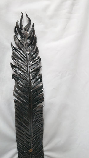 "Feather",  Coat Hook, with crystal